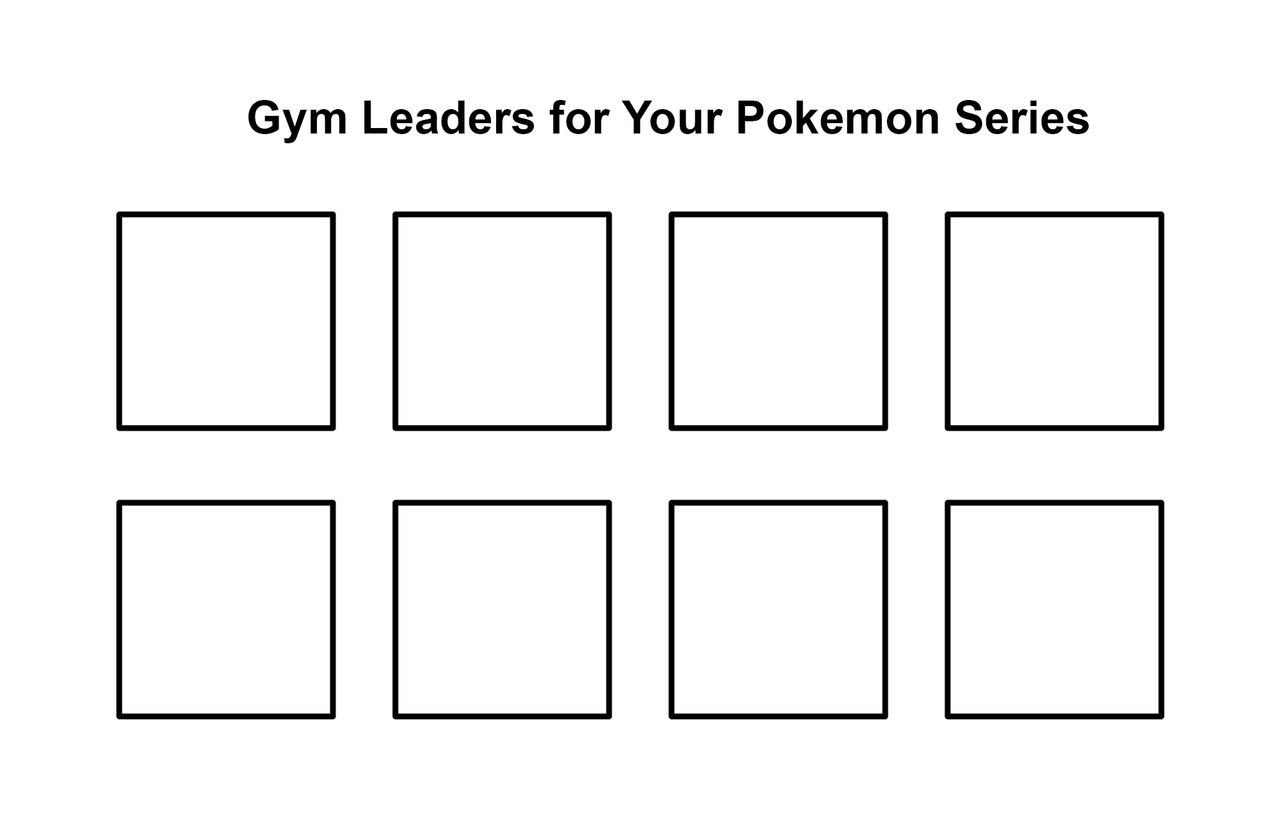 Gym Leaders Template by GREENTEEN80 on DeviantArt