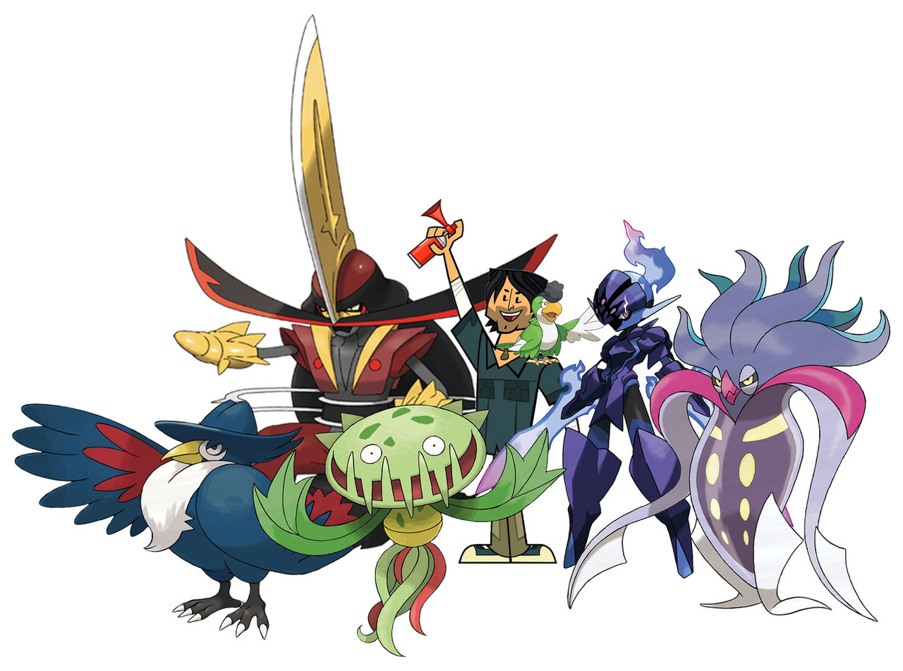 Pokemon Chris Rear View Chris McLean's Pokemon Team by GREENTEEN80 on DeviantArt