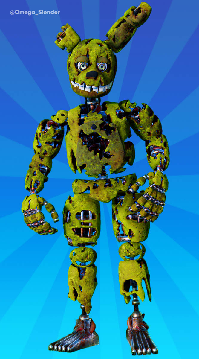 MMD (FNAF VR) Springtrap v1.1 - DL by omega-slender on DeviantArt