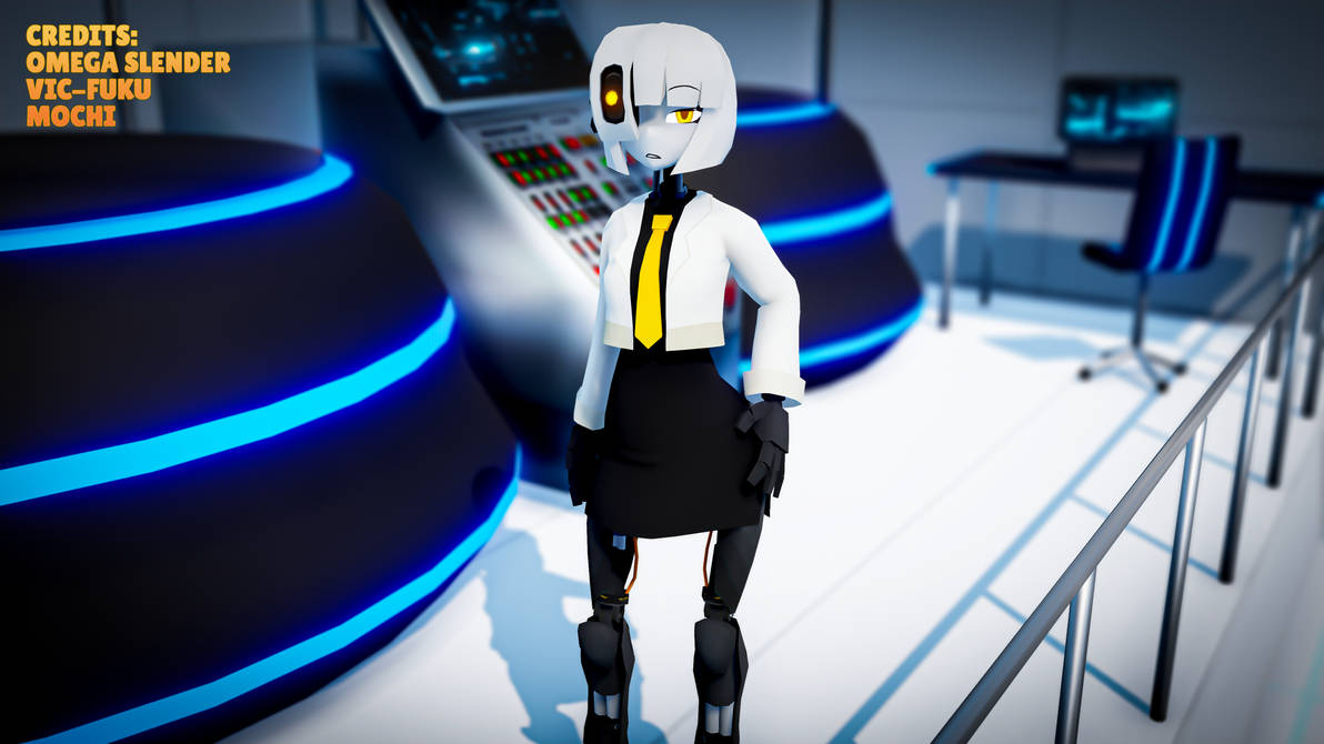 MMD (Portal) Humanoid GLaDOS v1.1 - DL by omega-slender on DeviantArt