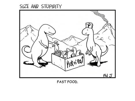 Size and Stupidity Fast Food