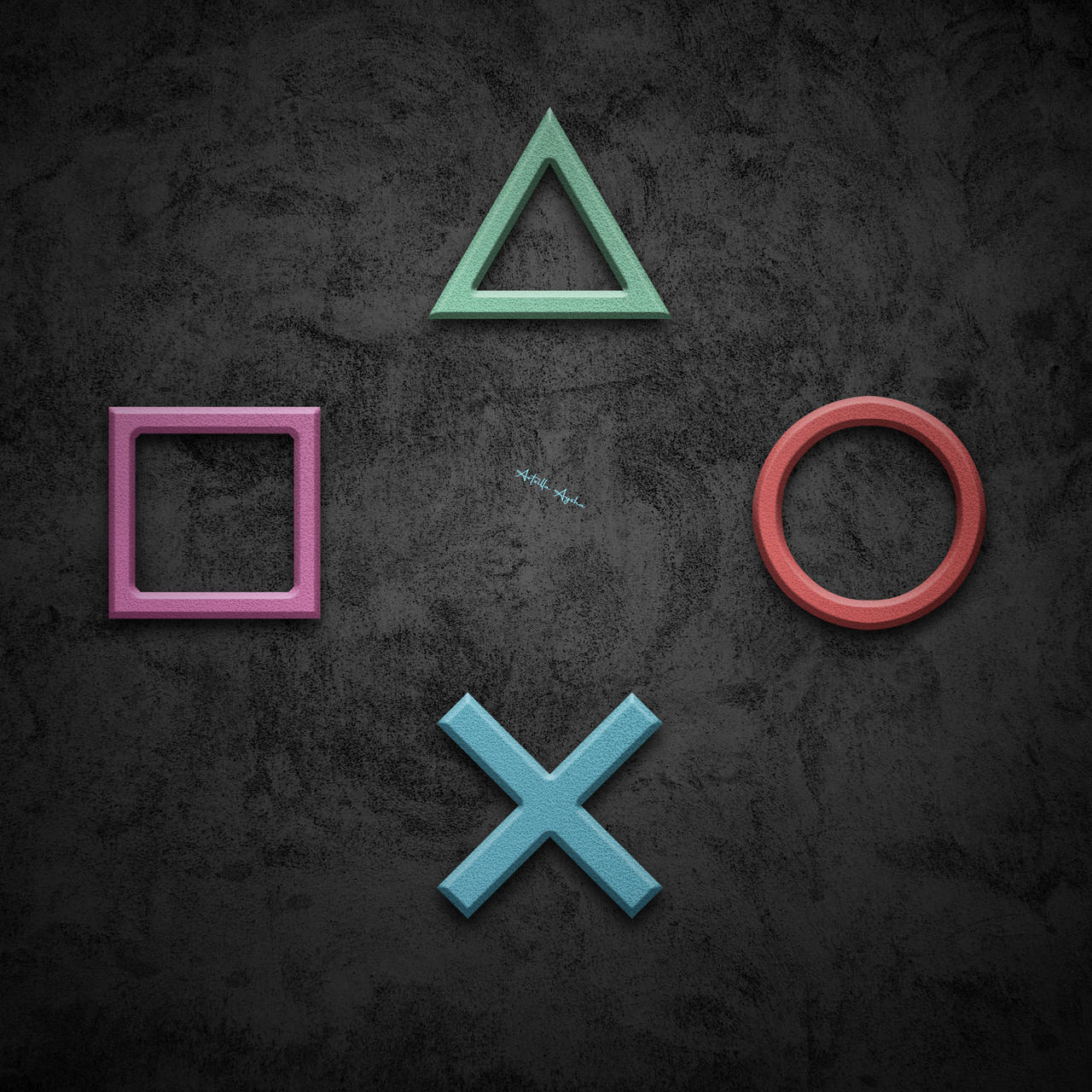 Sony Button Design Playstation Button Logo PlayStation Buttons 3D Design By