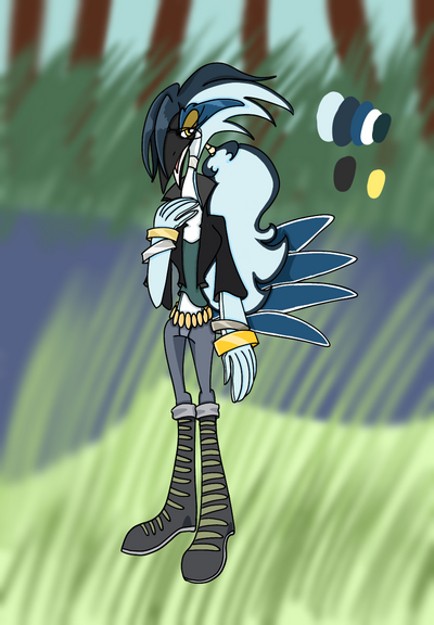 Sonic - Ripple the Heron by FrumpyEagle on DeviantArt