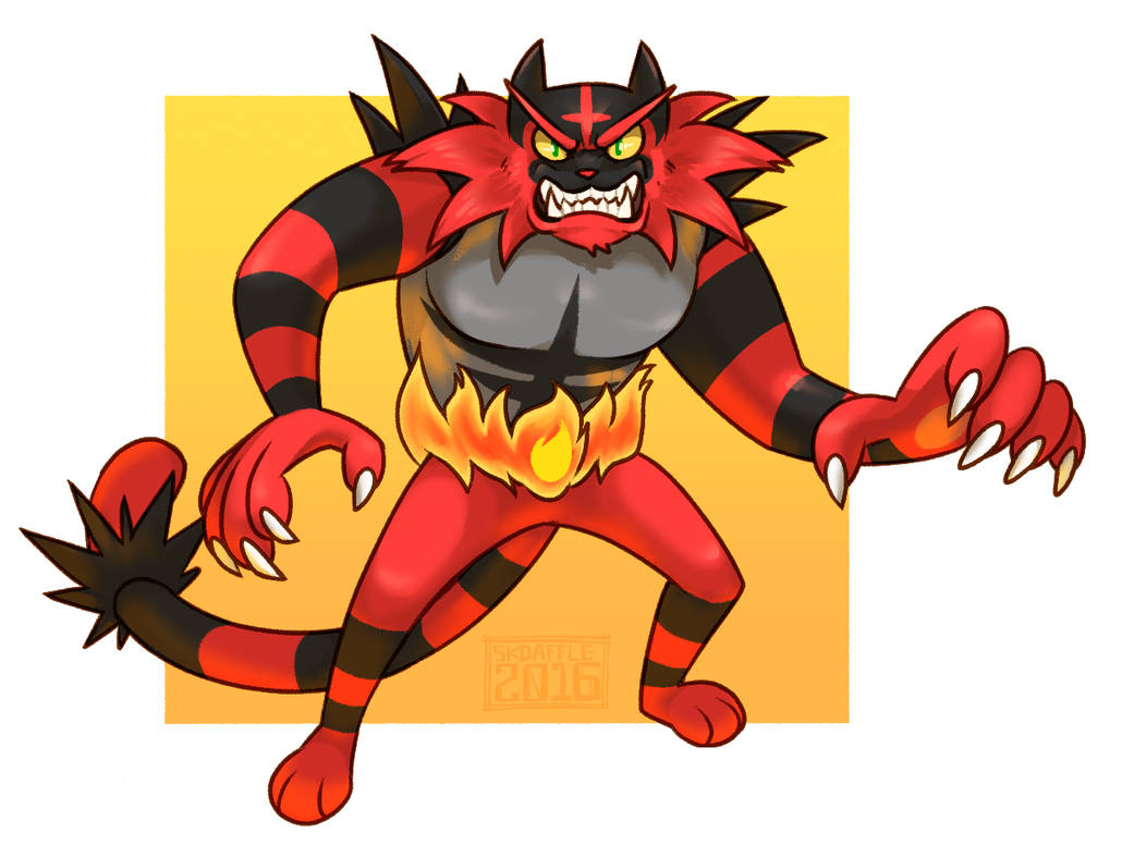Chibi Incinaroar Incineroar by Skdaffle on DeviantArt