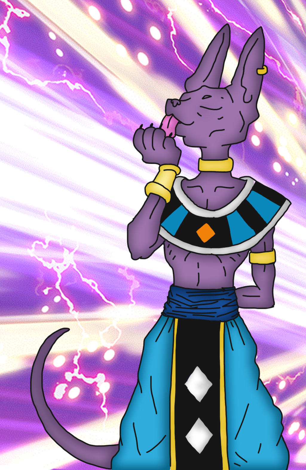 Beerus First Design Beerus drawing by Superknogga2 on DeviantArt