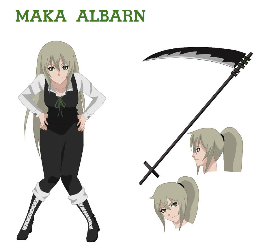 Maka in three forms, Soul Eater