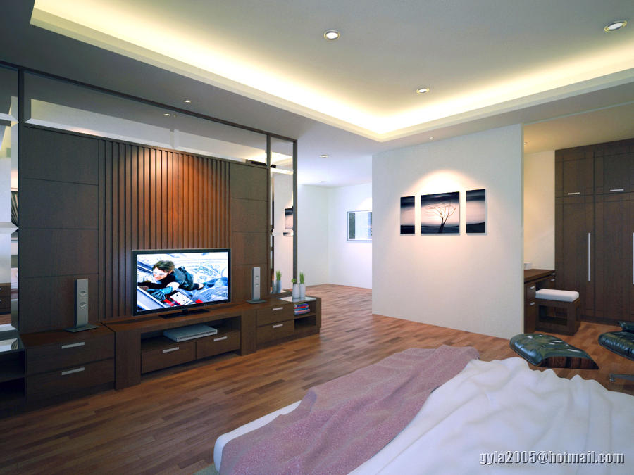 Master Bedroom Senayan Residence Penthouse View2 By Gretan