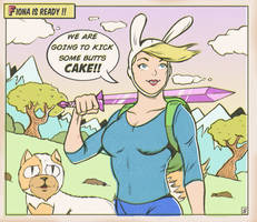 ADVENTURE TIME FIONA AND CAKE