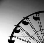 ferris wheel silhouette by xthumbtakx