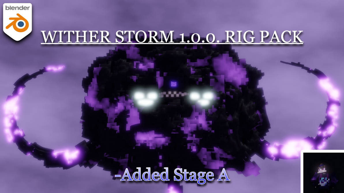 Made a sculpt of the wither storm in blender. : r/MinecraftStoryMode