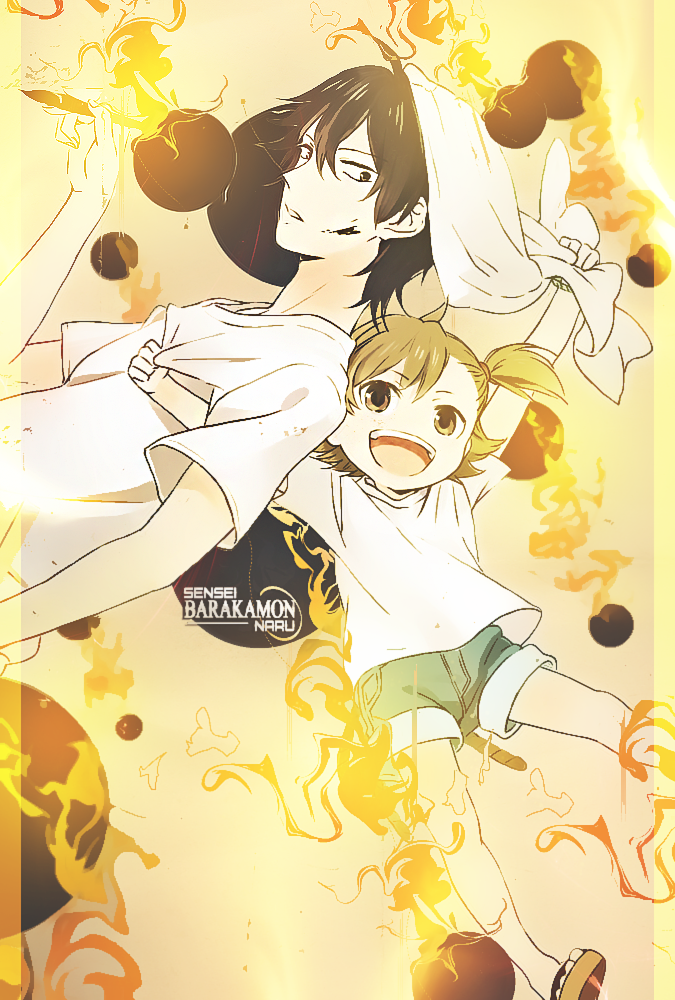 Naru at the beach // Barakamon