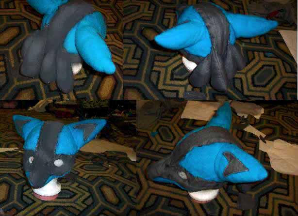lucario cosplay costume mask by Mewheart151 on DeviantArt