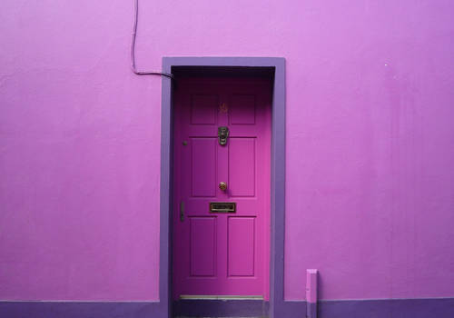 purple entrance