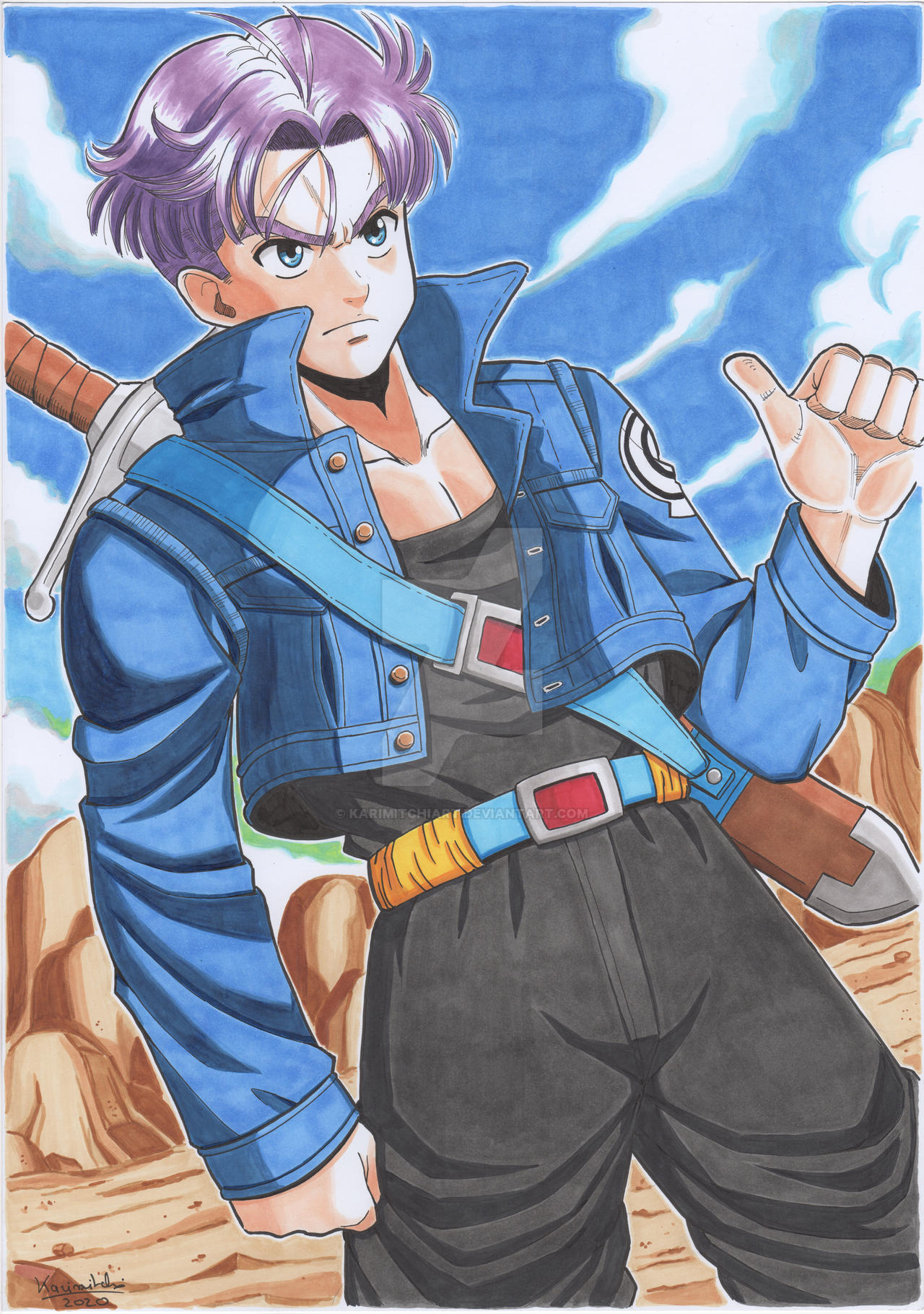 Trunks From Dragon Ball by KarimitchiART on DeviantArt