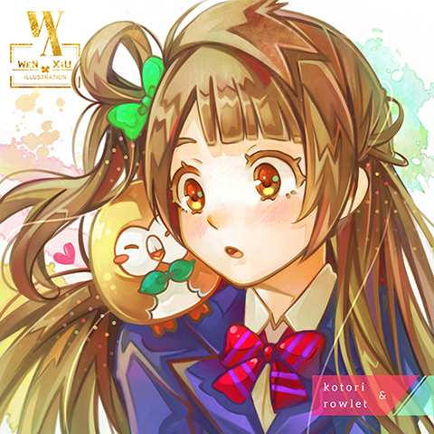 Kotori and Rowlet