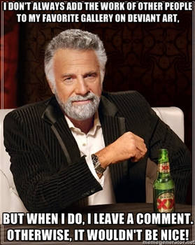 When you fav, don't forget to comment!