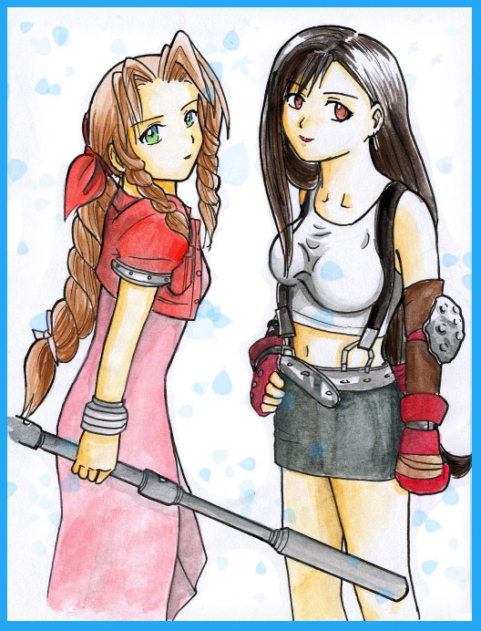 Aeris and Tifa