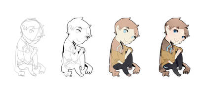 Step by Step: Drawing Chibi with Mouse