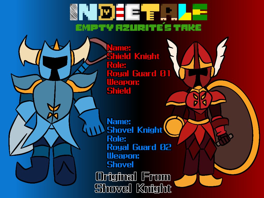 Shield Knight Move Indietale Shovel Knight and Shield Knight by EmptyAzurite on DeviantArt
