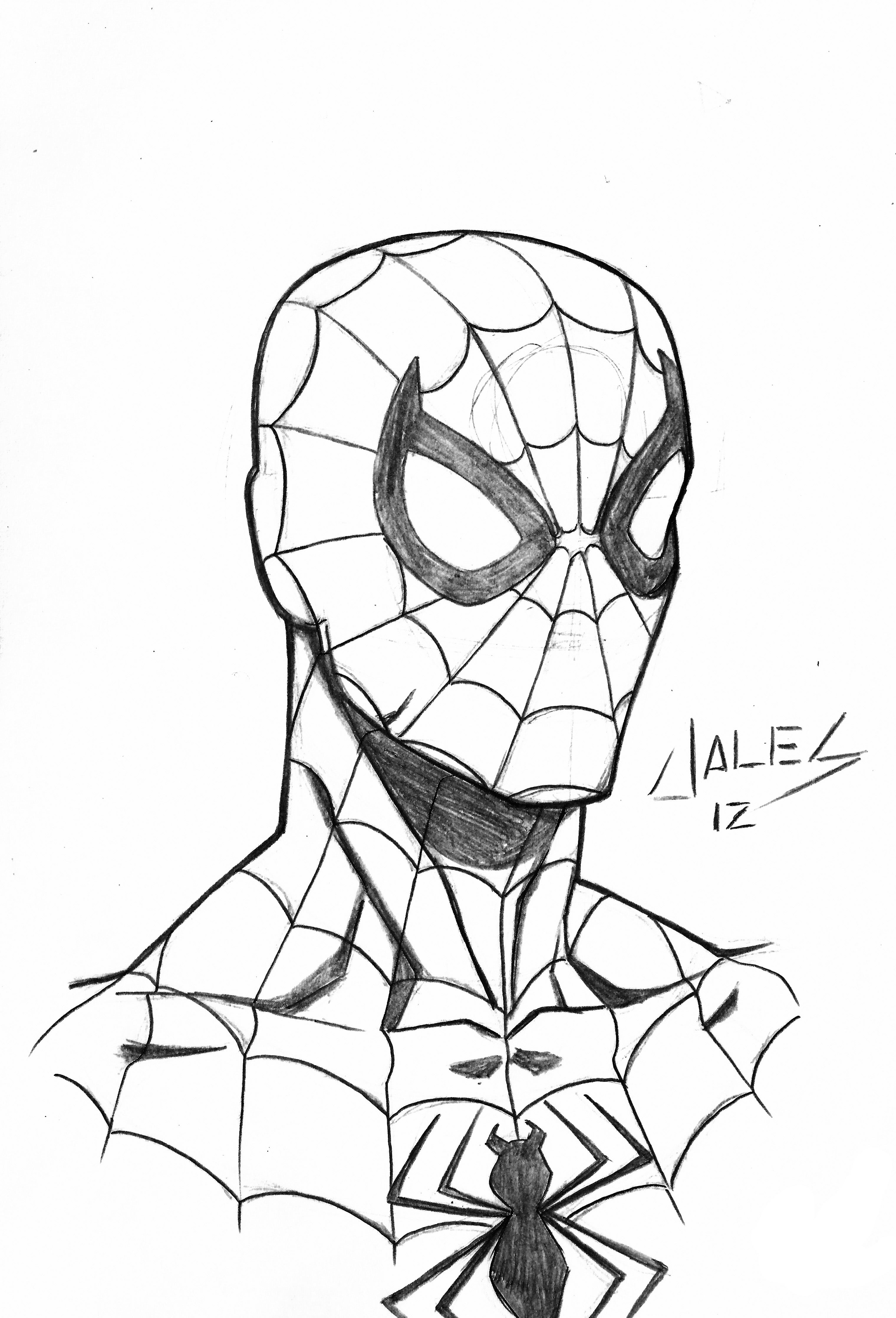 Spider man face by robertojales on DeviantArt