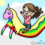 Me Riding a Rainicorn