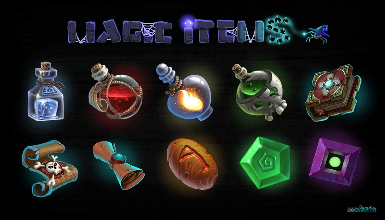 Magic items by MaxGrib on DeviantArt
