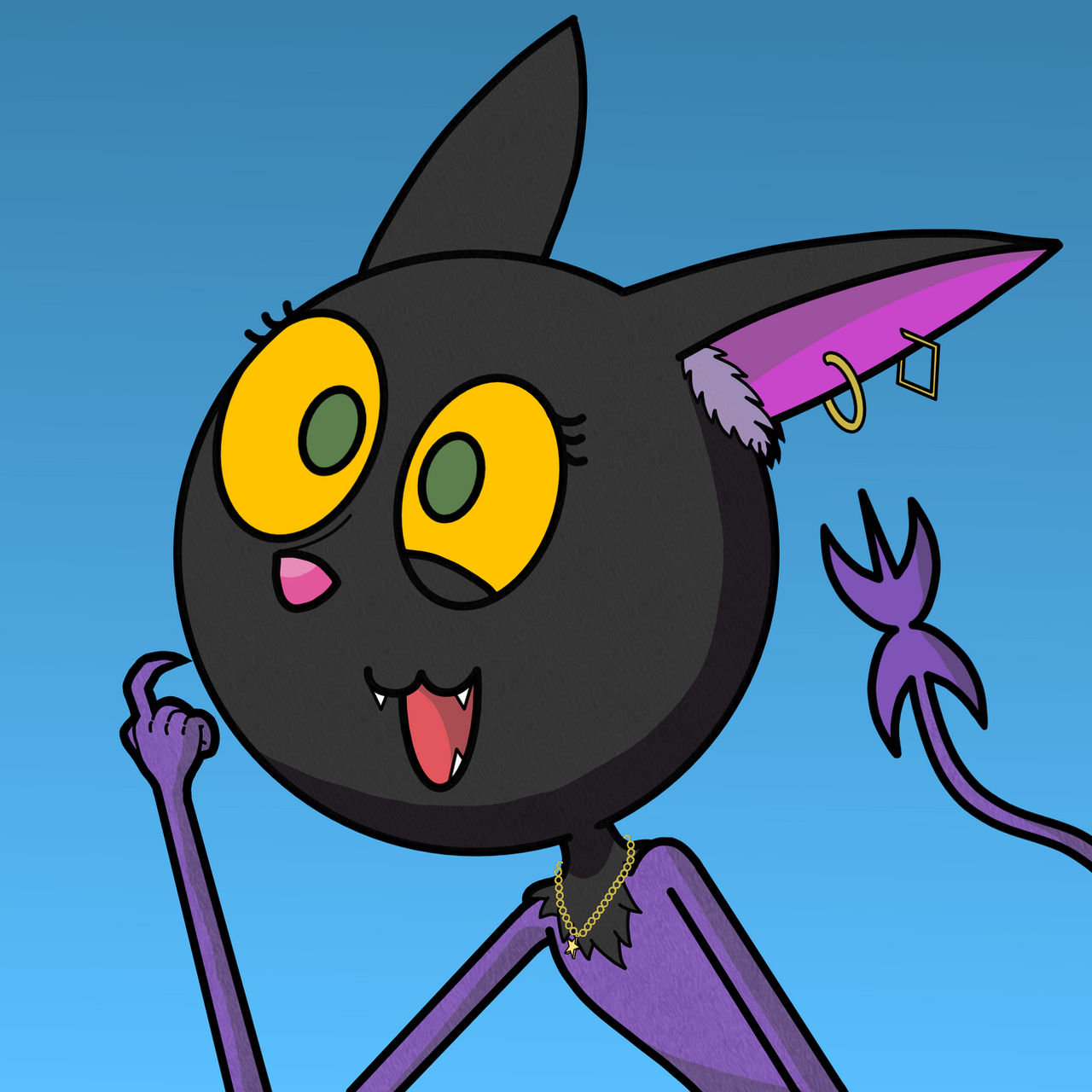 Cat bat thing by RendeRiley on DeviantArt