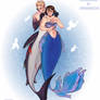 Couple of mermaids commission for MsCreative528