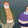 [$] Fat Adult Hermione Granger and Ronald Weasley