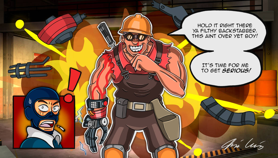 Engineer Gets Serious! by TJ-ArtViking on DeviantArt