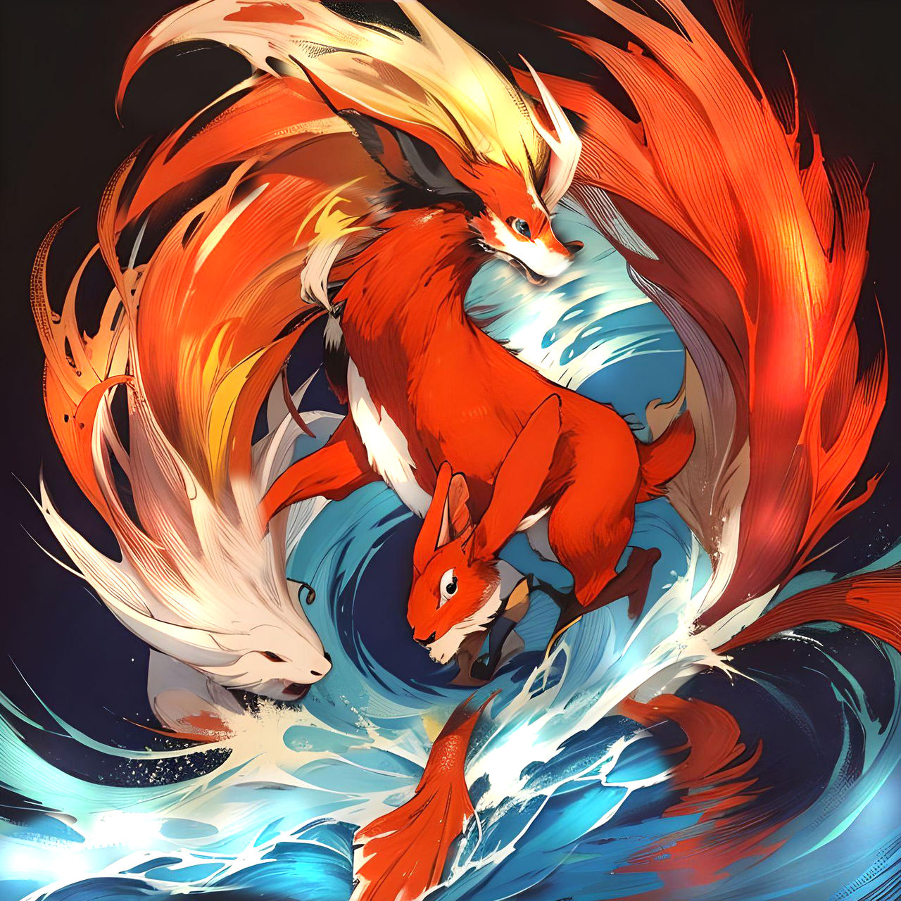 Element Comp Fox Elemental Fox by thatash on DeviantArt