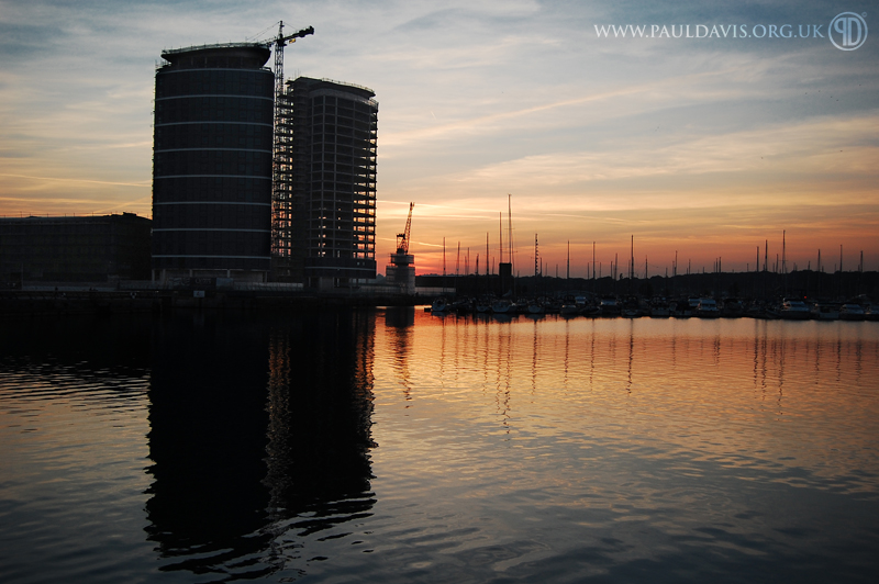 Sunset Over Two Towers