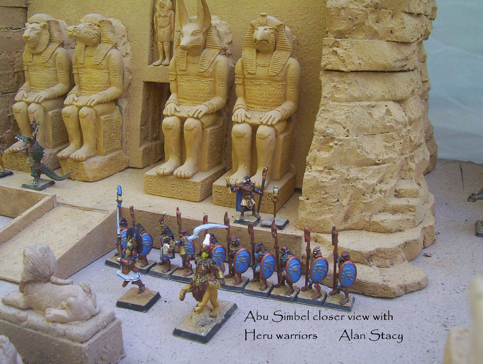 Abu Simbel miniature for RPG closeup