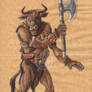 Minotaur warrior