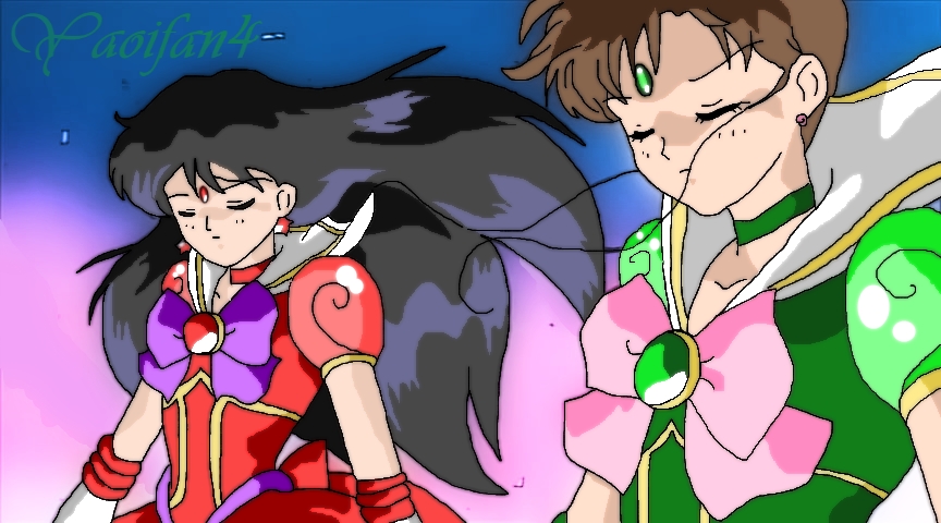 Sailor Mars and Jupiter