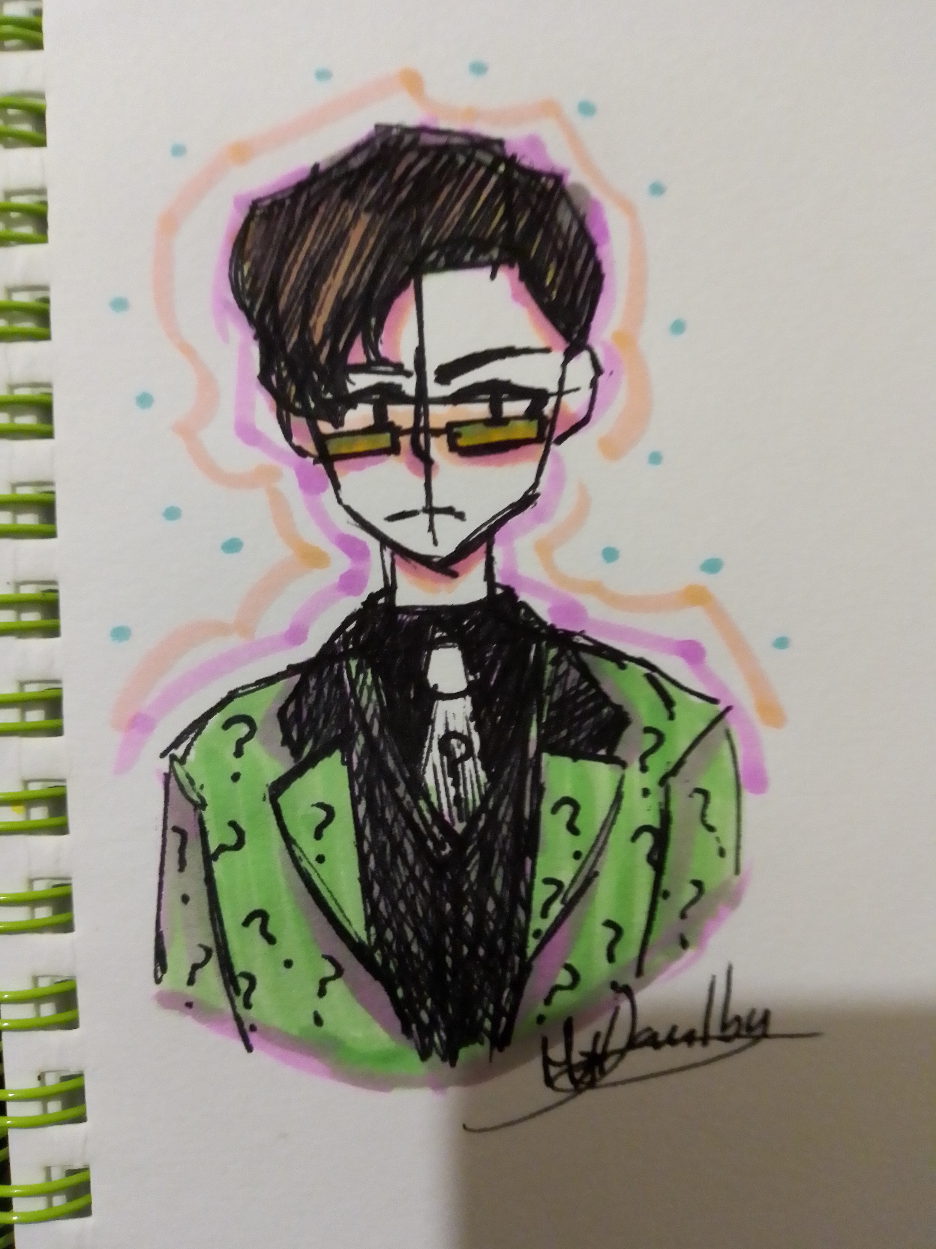 Edward Nygma, The Riddler by MarcoDrawsManga on DeviantArt