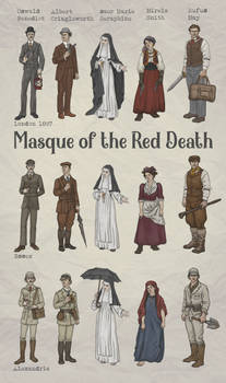 Masque of the Red Death collage