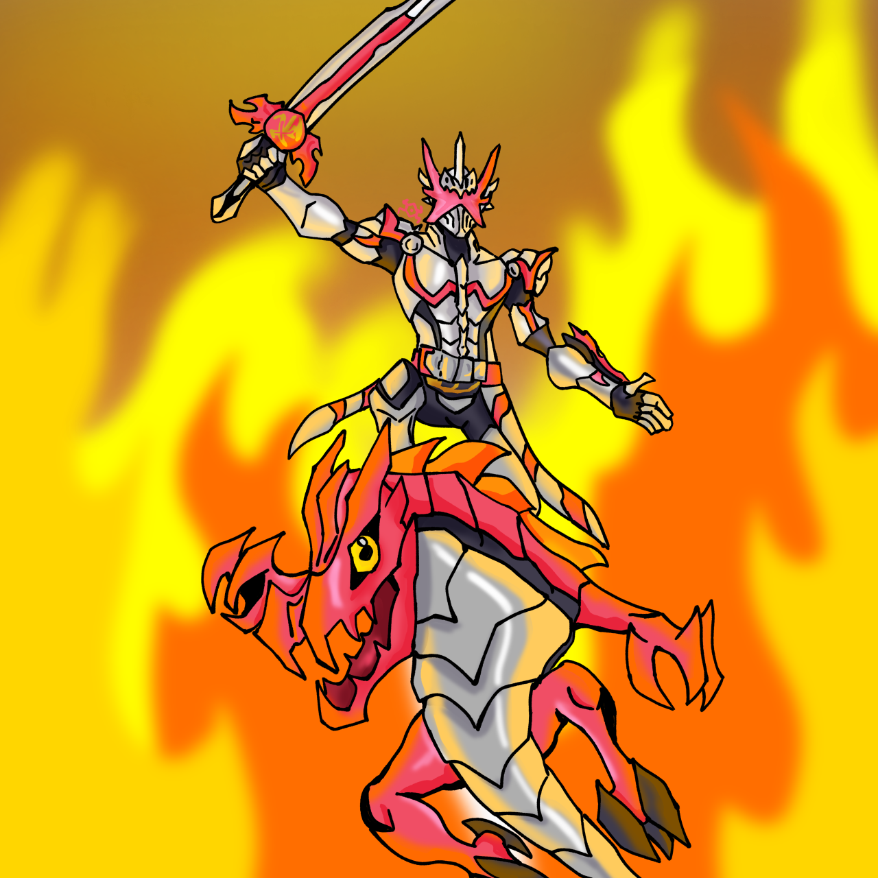 Kamen Rider Saber Dragonic Knight by warrentan831 on DeviantArt