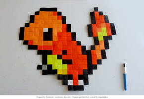 Origami Pixel Charmander