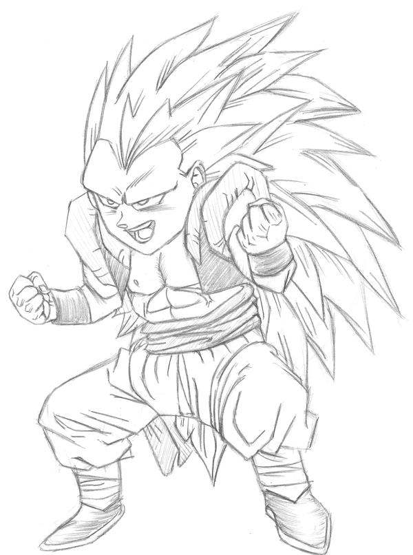 Goku Super Saiyajin 3 - Desenho de moisesmn0 - Gartic