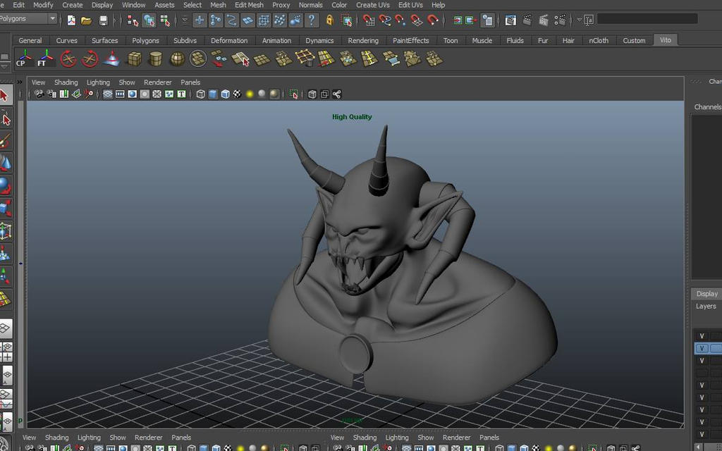 Monster project_Base model_step_1 by DarkRaiza88 on DeviantArt