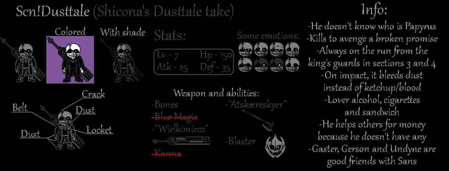Dusttale Menu SCN!Dusttale (My Dusttale take) by newworld555 on DeviantArt