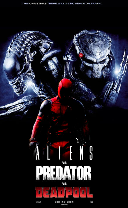 Aliens vs Predator vs Deadpool by Deadfish-Comics on DeviantArt