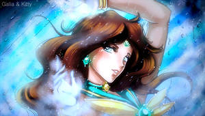 Colored Headshot Commission: Sailor Aquila