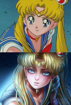 Screenshot Redraw: Anxious Sailor Moon