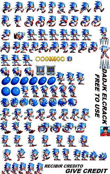 Ultimate-Sonic Mania Sprites BY Dadjk Elcrack by Dadjkelcrack on DeviantArt
