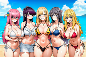 Slice of life girls beach day