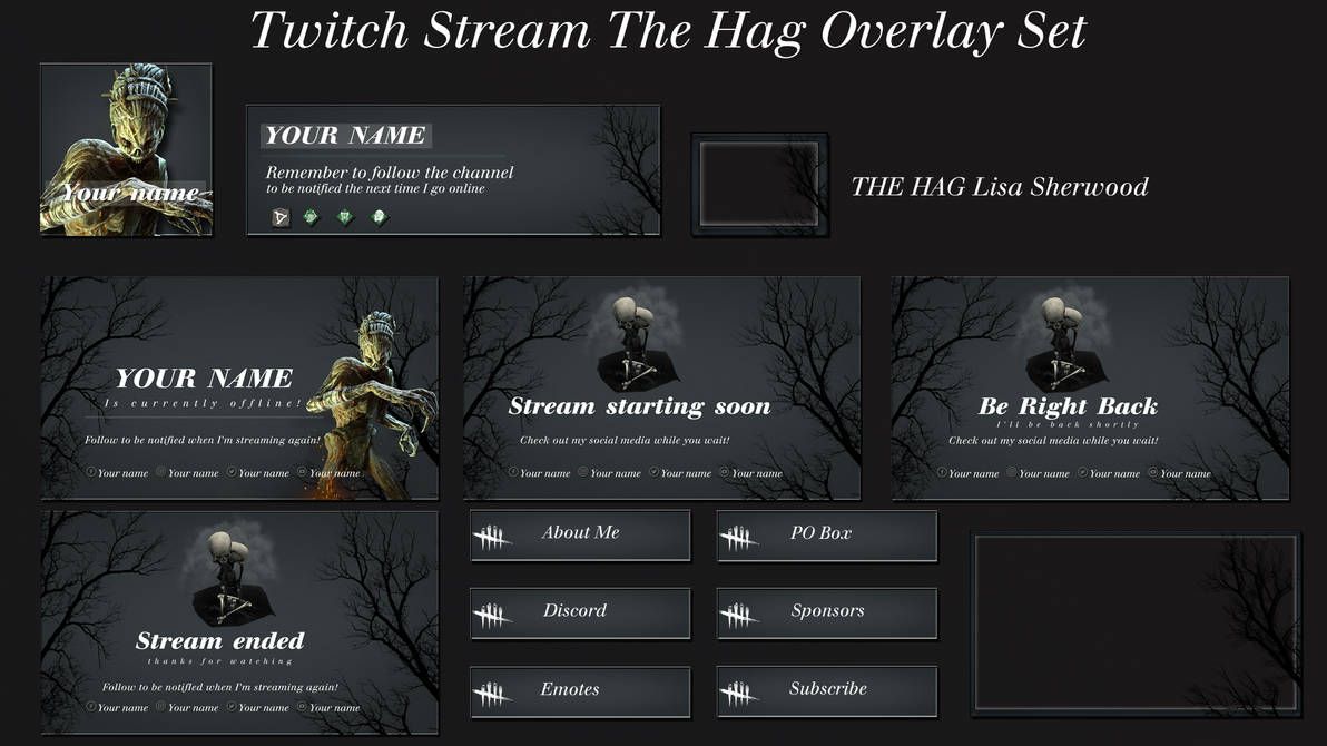 Оверлей для стрима Dead by Daylight