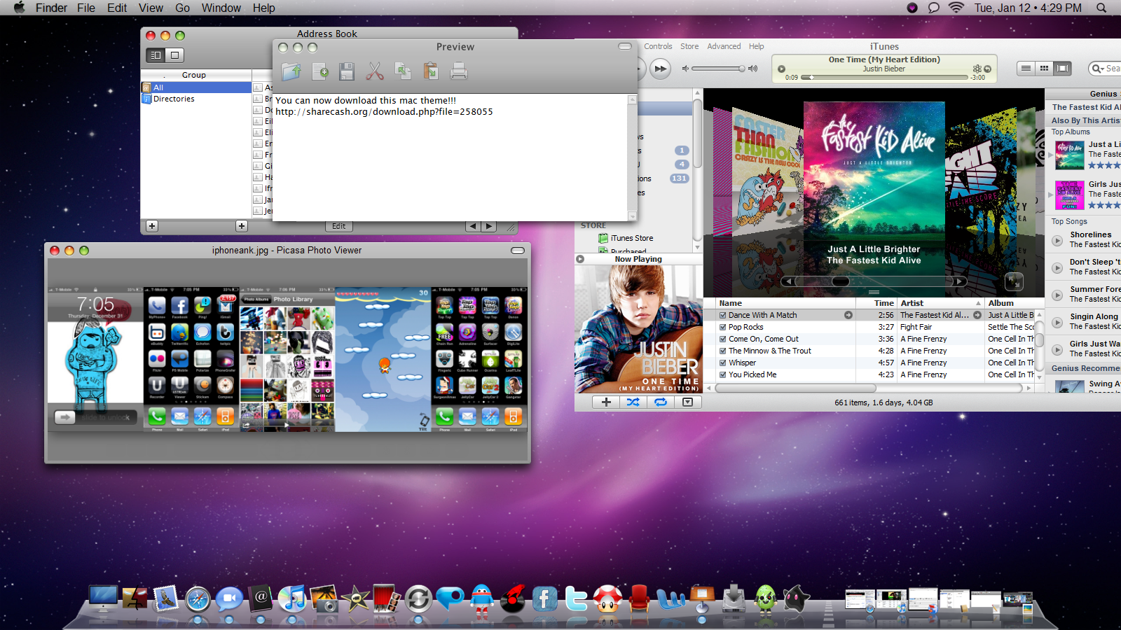 Mac Theme Windows 7 Desktop