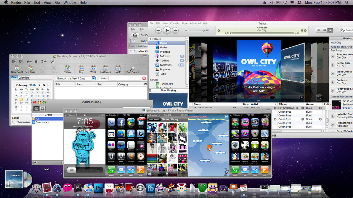 Mac Computer Theme February Desktop: Mac Theme by ayeesiks on DeviantArt